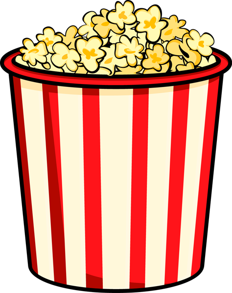 Movie theater popcorn clipart