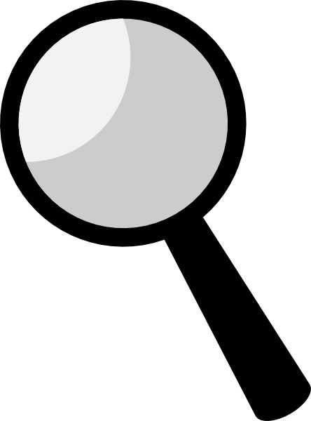 Detective magnifying glass clipart