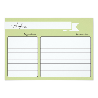 Recipe Invitations & Announcements | Zazzle