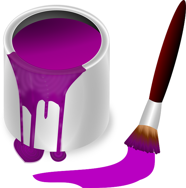 Paint pots clipart