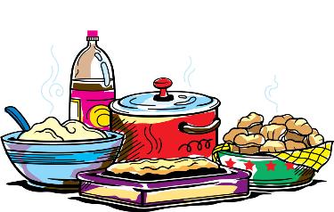 Clipart of christmas potluck food