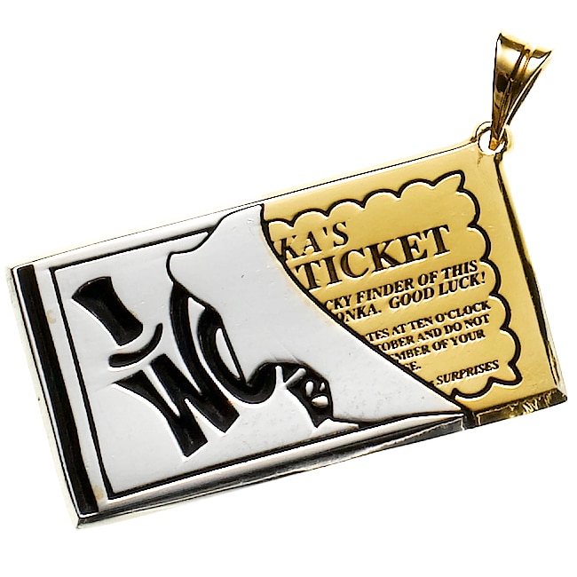 White Trash Charms Goldplated Sterling Silver Golden Ticket ...