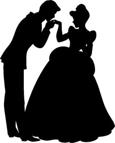 Cinderella silhouette clipart