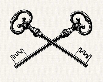 skeleton key clipart on Etsy, a global handmade and vintage ...