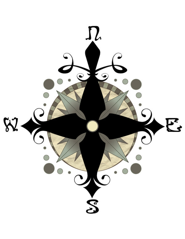 Old Map Compass Rose Clipart Best 5831
