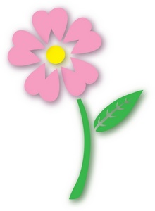 Flower Stem And Leaf Clipart