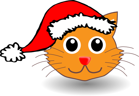 Free clipart christmas cat - ClipartFox