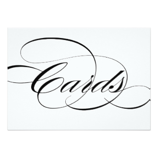 Wedding Sign Cards | Zazzle