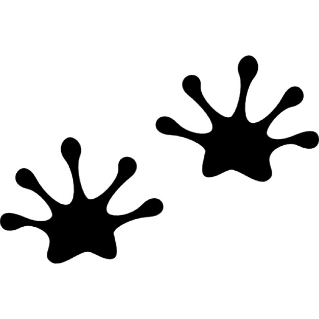 Lizard footprint clipart