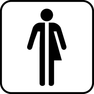 Unisex bathroom clipart