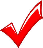 Clipart red check mark