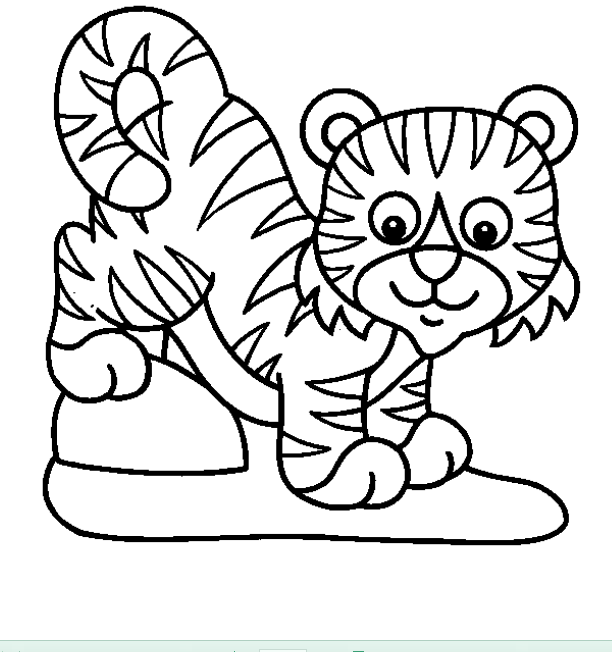 wild cat animals Colouring Pages (page 2)