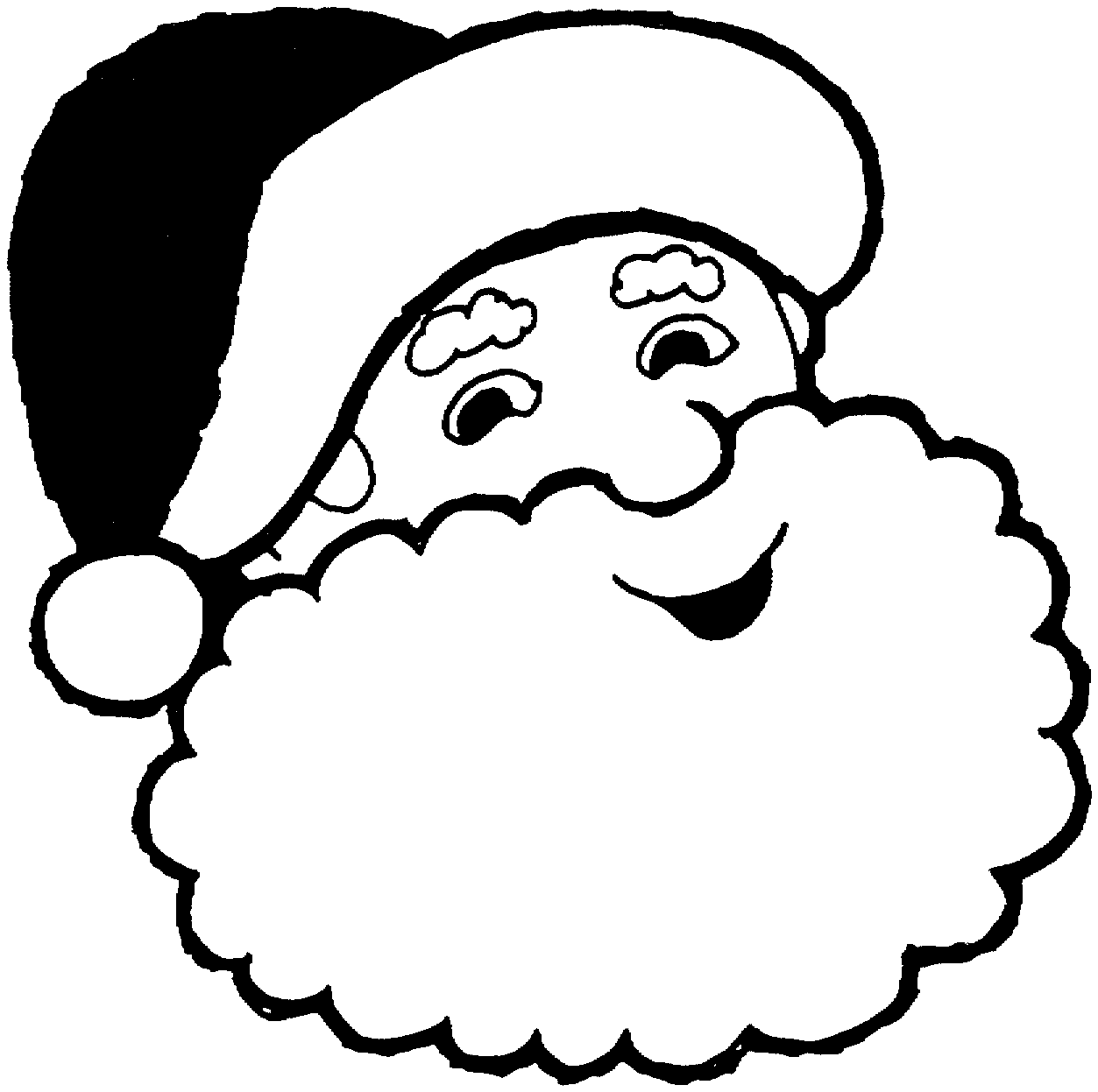 Free Printable Santa Face Template Free Download