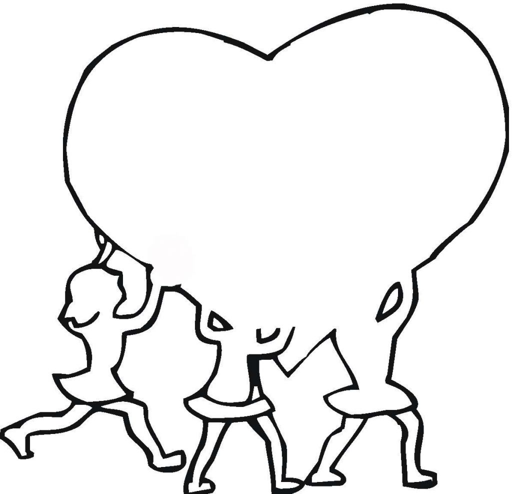 printable heart coloring pages