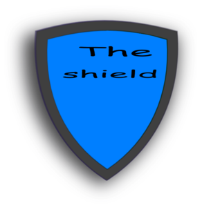 Blue Security Shield clip art - vector clip art online, royalty ...