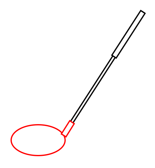 Drawing a cartoon Golf club