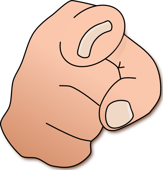 finger pointing clip art | Hostted