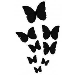 butterfly silhouettes