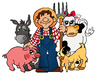 Free Farm Animals Clip Art by Phillip Martin