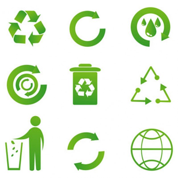 reciclar los vectores icono | Descargar Vectores gratis