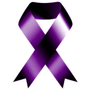 Purple Cancer Ribbon - ClipArt Best