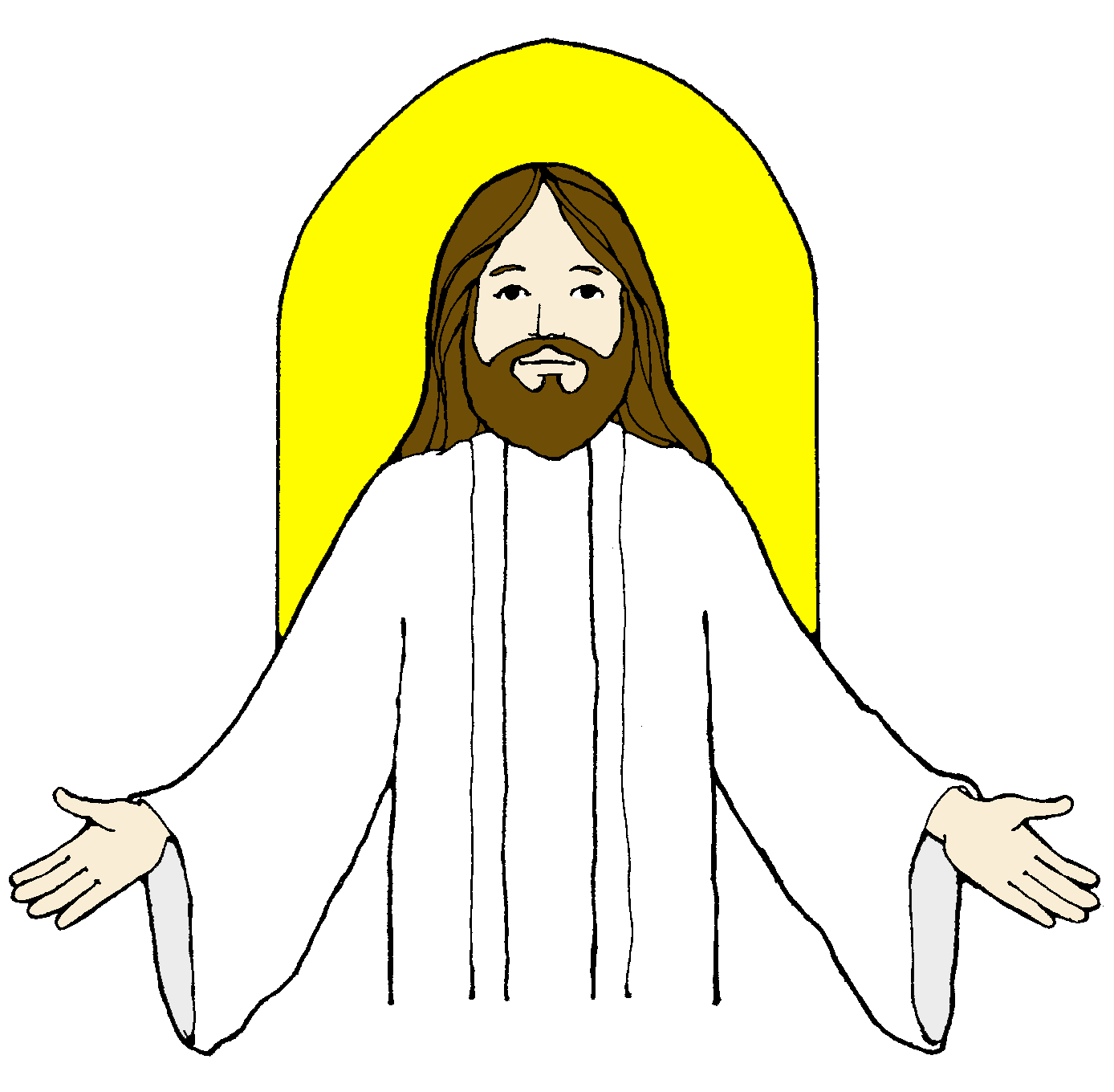 Jesus rising from the tomb clipart lds