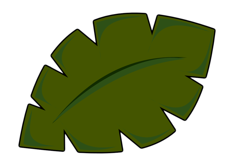 Clipartist.net » Clip Art » Jungle Leaf Xochi.info Twee Flowers ...