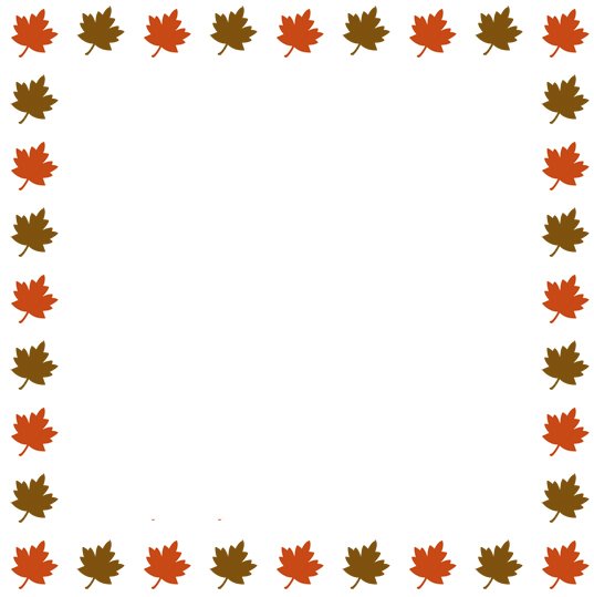 Fall Leaves Clipart Black And White Border - Free ...