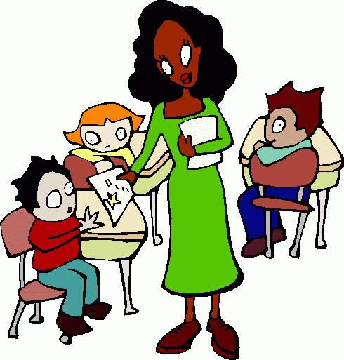 Clip Art Teacher Reading To Students - Free ...