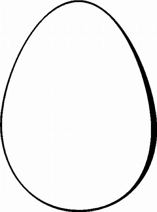 Easter Egg Outlines To Colour - ClipArt Best