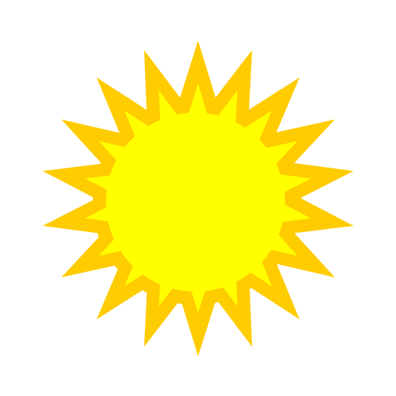 Modern Rendering of Sunshine - Free Clipart Images