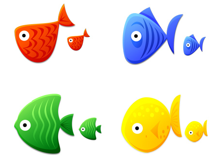 Fish Toys Icons - Art