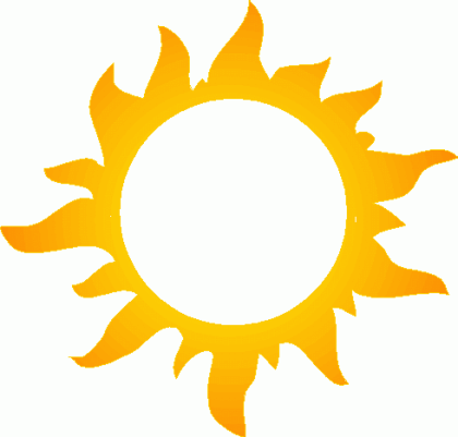 Cartoon Sun And Clouds