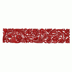 Gosia Embroidery Free Embroidery Design: Floral Border 1.74 inches ...