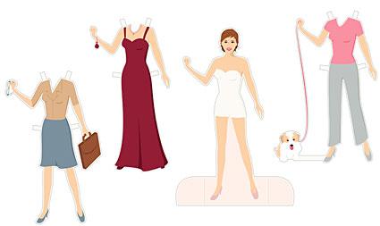 Printable Paper Dolls and Clothes