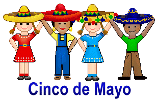 Cinco de Mayo clip art title of a row of children wearing ...