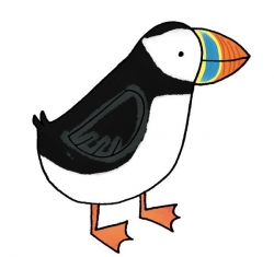 Cartoon puffin clipart