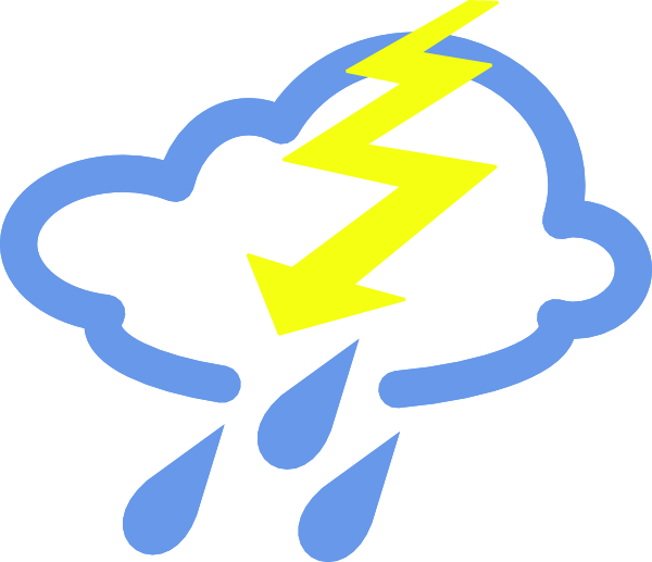 Thunderstorm Weather Symbol - ClipArt Best