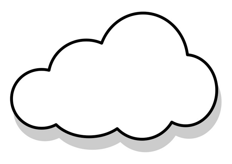 Printable Cloud Coloring Pages Kids - GFT Coloring • #18599