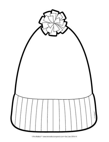 stocking cap coloring page free printable winter coloring pages ...