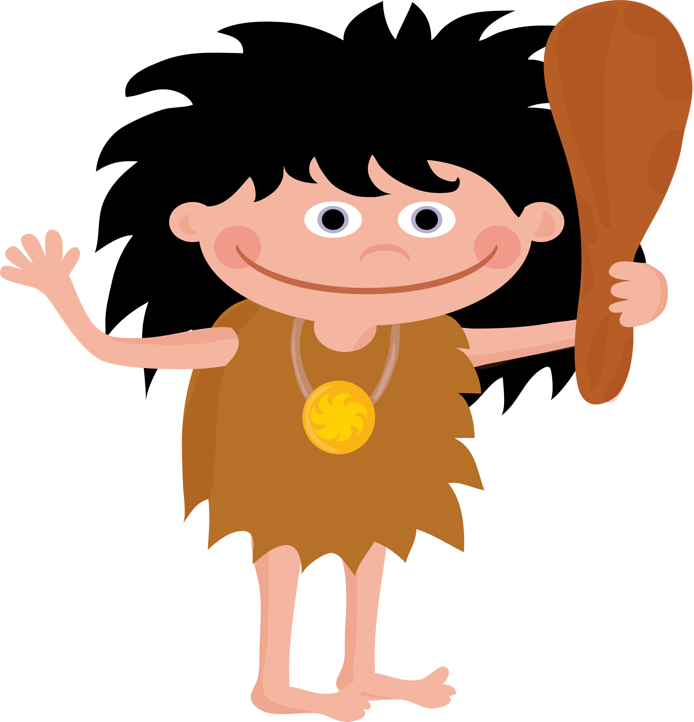 Clipart - Cartoon Caveman