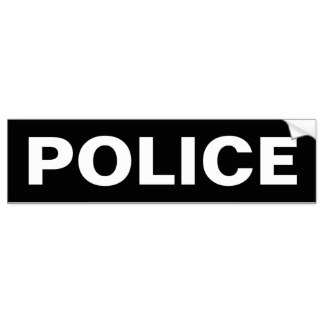 Police Bumper Stickers, Police Bumper Sticker Designs