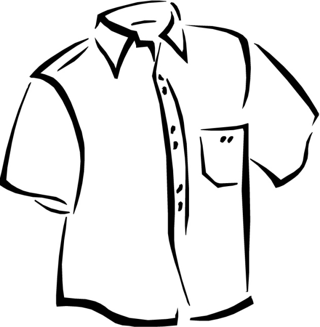 White Shirt Coloring Clipart Best