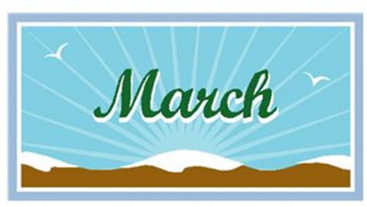 March Clip Art For Calendars - Free Clipart Images