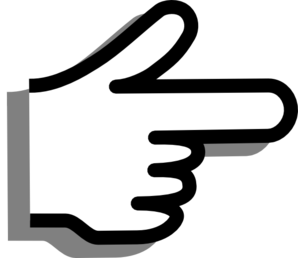 Finger pointing clip art