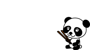 Panda Chopsticks Clip Art - vector clip art online ...