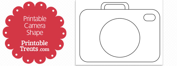Printable Camera Shape Template — Printable Treats.com