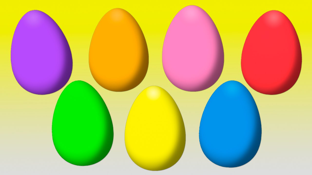 Animated Surprise Easter Eggs for Learning Colors Part II - YouTube