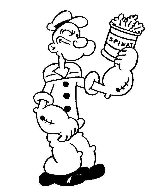Coloring Pages Popeye - Clipart Best