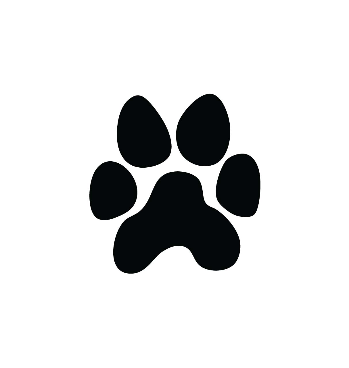 Panther paw print clipart